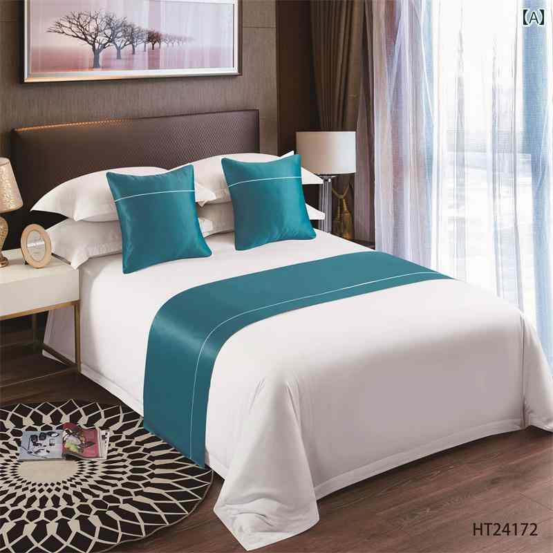 ベッドスロー ホテル 民宿 旅館 装飾 インテリア雑貨 クッションカバー テーブルランナー ポリエステル..