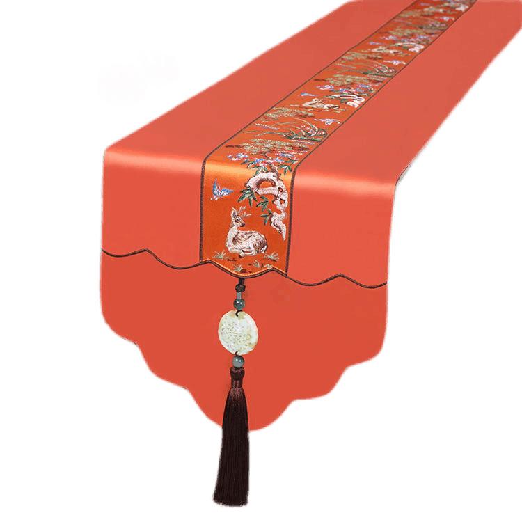 テーブルランナー おしゃれ 新中国風 禅意 モダン クラシック 布製 ファブリック ダイニングテーブル ..