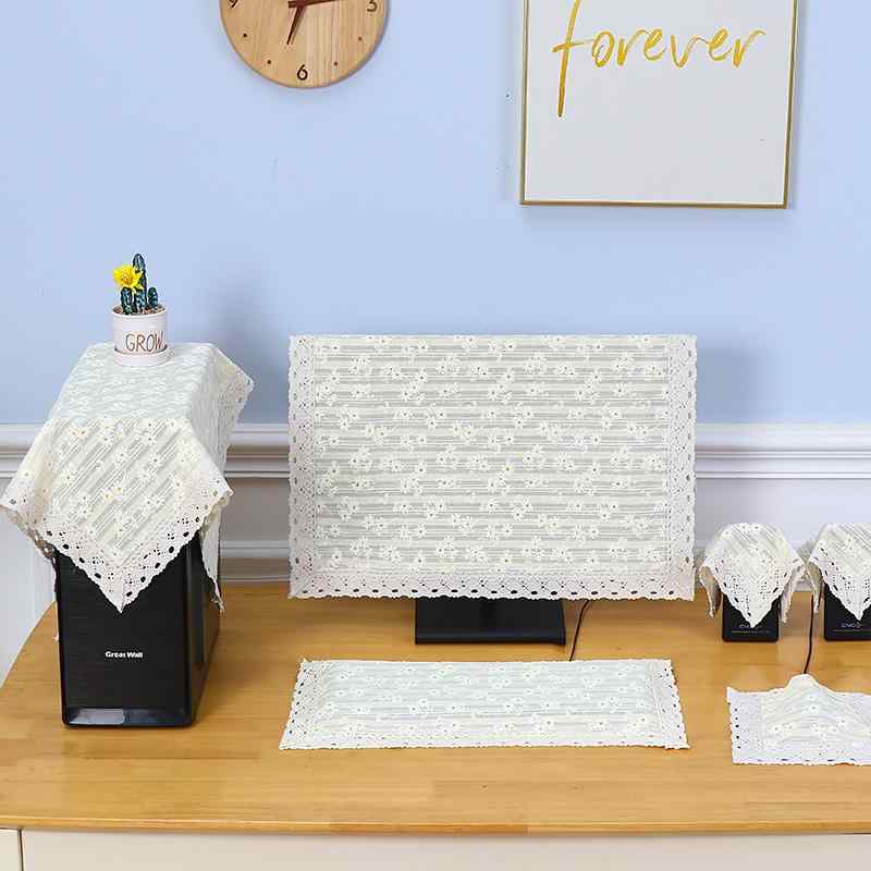 パソコン モニター カバー デスクトップPC 本体 キーボード ディスプレイ スピーカー マウス セット 防..