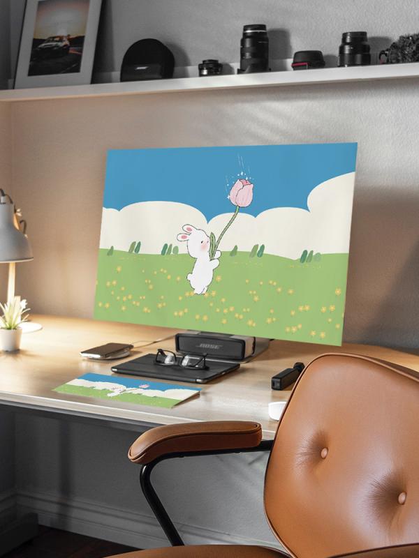 パソコン モニター カバー デスクトップPC ディスプレイ キーボード 本体 3点セット ダストカバー ほこ..