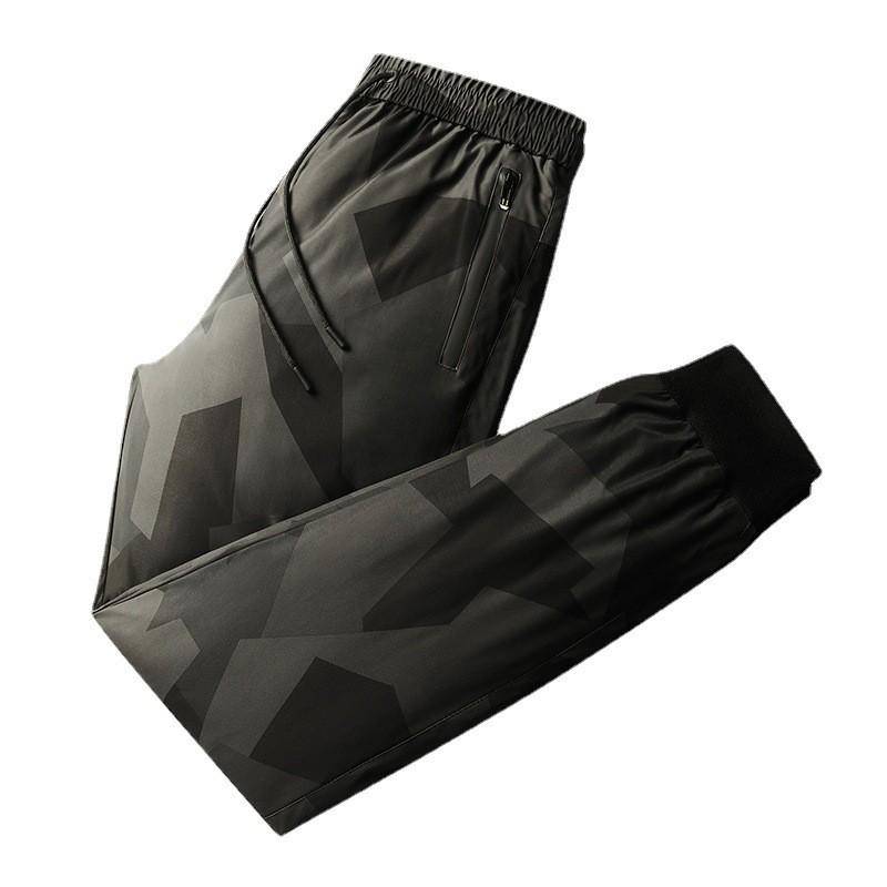 パンツ メンズ ダウンパンツ ストレート 防寒パンツ 厚手 暖かい ダウン 大きいサイズ ゆったり 特大サイズ 冬 秋冬 普段使い カジュアル 黒 灰 迷彩 多機能ポケット