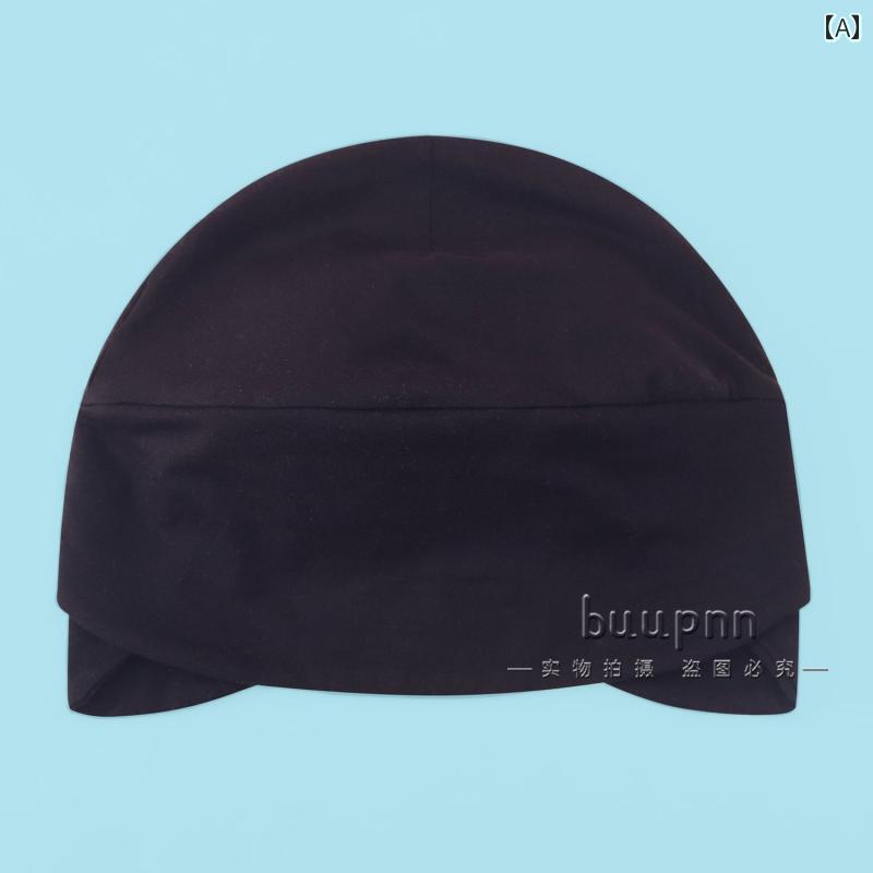 ナイトキャップ メンズ レディース 中高年 シニア向け 遮光 快眠 防風 保温 締め付けなし 頭部保護 耳..