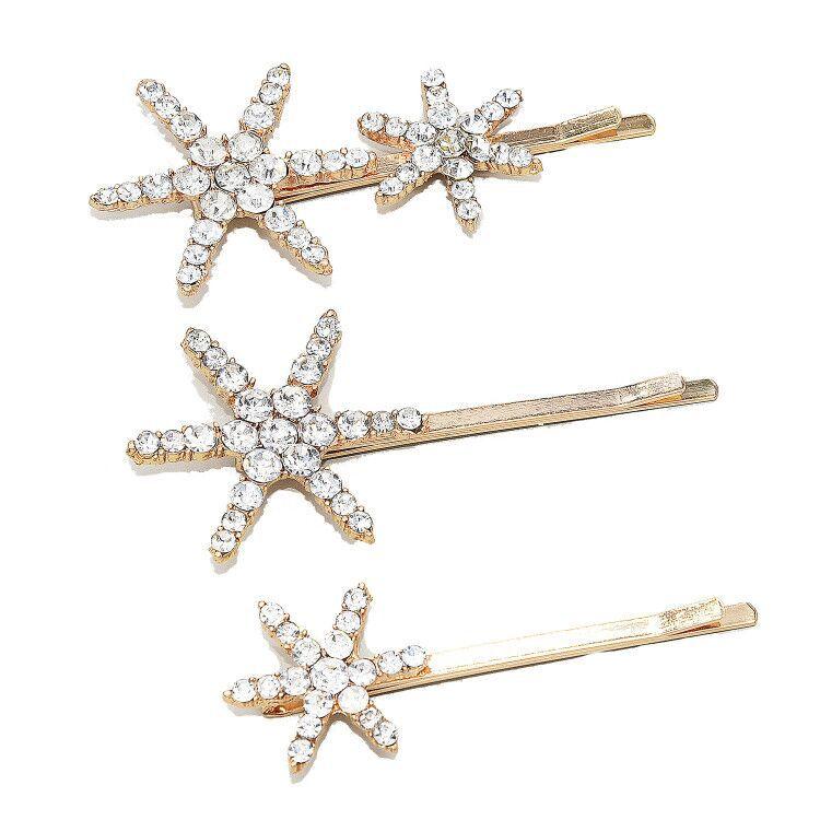 ・素材: 合金、シルバーメッキ、ゴールドメッキ・スタイル: 日韓風・状態: 新品・カテゴリ: ヘアアクセサリーセット・カラー展開: シルバー (3個組)、ゴールド (3個組)・装飾素材: 合金、人工宝石、半貴石