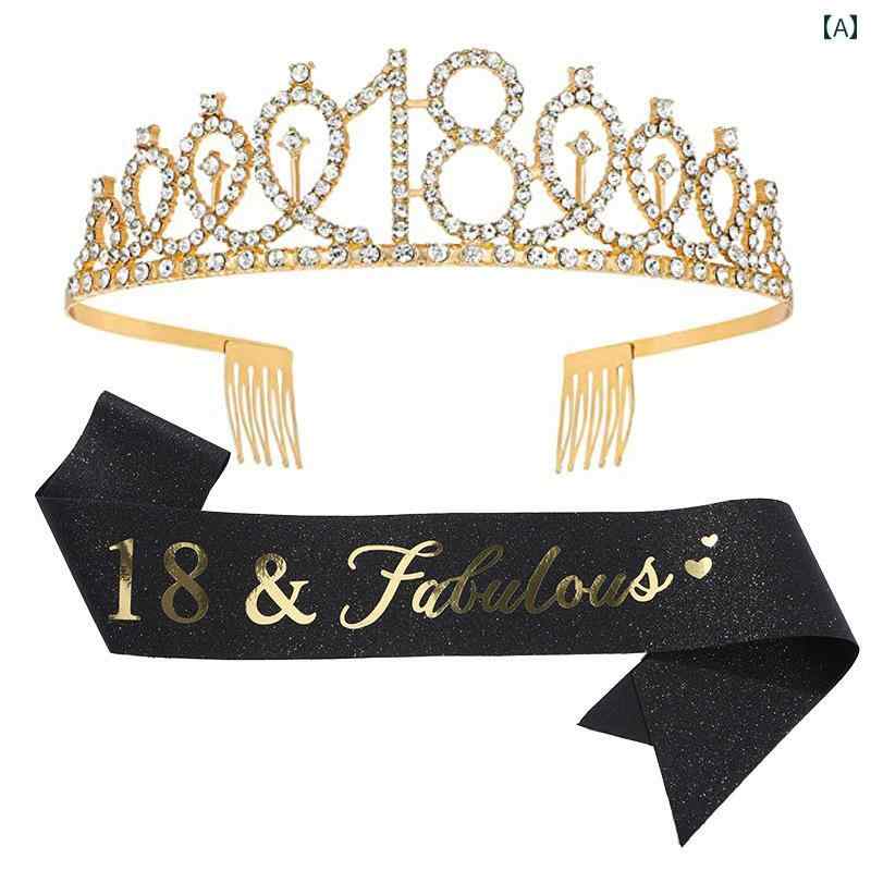 パーティーグッズ 欧米風 ファッション 合金製 クリスタル ラインストーン バースデー クラウン ティア..