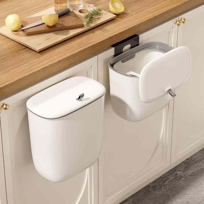 ゴミ箱 生ゴミストッカー キッチン トイレ 洗面所 リビング 家庭用 壁掛け スライド開閉式 分別式 大容..