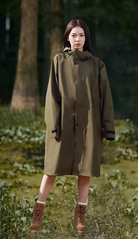 レインコート メンズ レディース 大人用 トレンチコート風 ポンチョ ミドル丈 ロング丈 防水 撥水 通気性 透湿 高機能 おしゃれ アウトドア 登山 ハイキン...