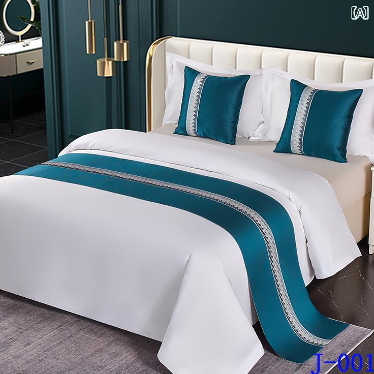 ベッドスロー 高級感 贅沢 ホテル 旅館 民泊 自宅用 北欧風 中国風 シンプル ライトラグジュアリー ベ..