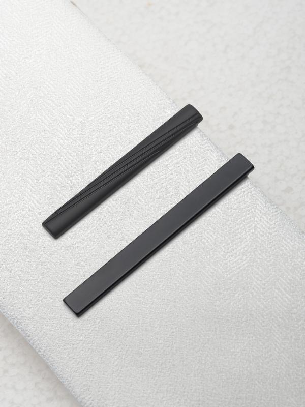 ネクタイピン メンズ レディース マットブラック つや消し 韓国スタイル ビジネス 通勤 フォーマル オ..