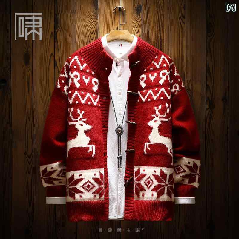 楽天市場】トナカイ柄 カーディガンの通販