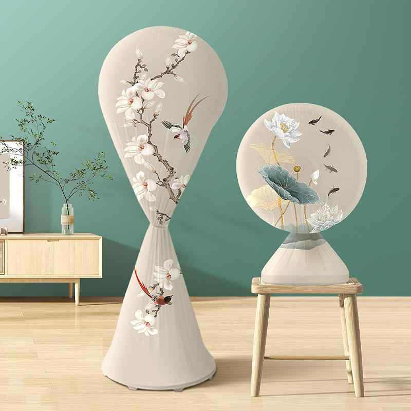 扇風機 収納 カバー おしゃれ 家庭用 リビング 寝室 フロア 卓上 スタンド 円形 防塵 ホコリよけ 保護 ..