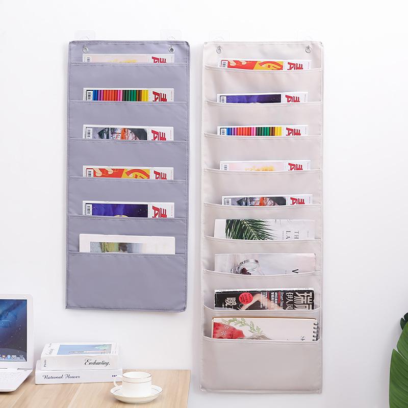ウォールポケット 書類 本 雑誌 新聞 小物 整理 ドア裏 壁掛け オーガナイザー オックスフォード生地 ..
