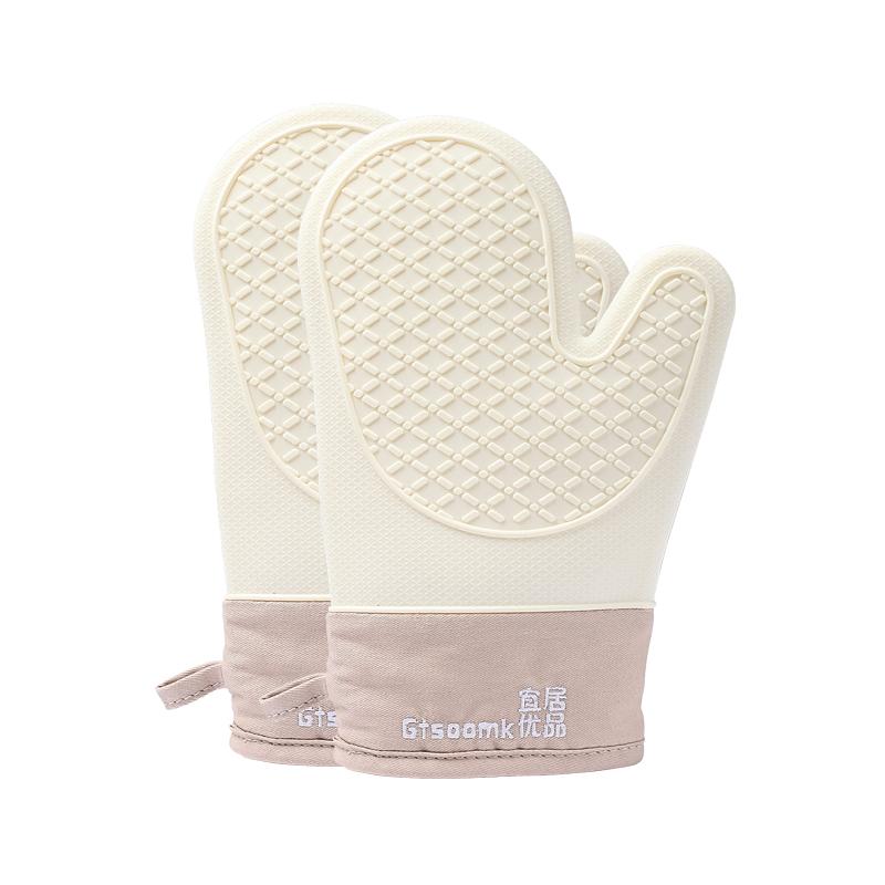 ミトン メンズ レディース 耐熱グローブ 厚手 断熱 高温対応 滑り止め加工 シリコン製 キッチン 家庭用..