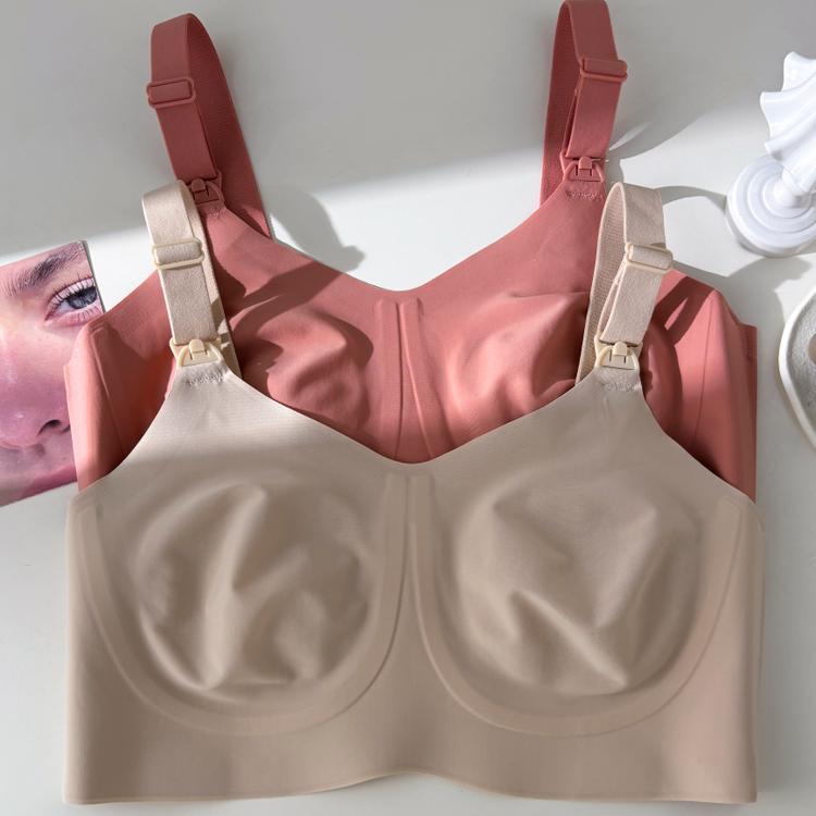 授乳ブラ レディース マタニティ 産前産後 ノンワイヤー 薄型 リフトアップ 谷間メイク フルカップ Vネ..