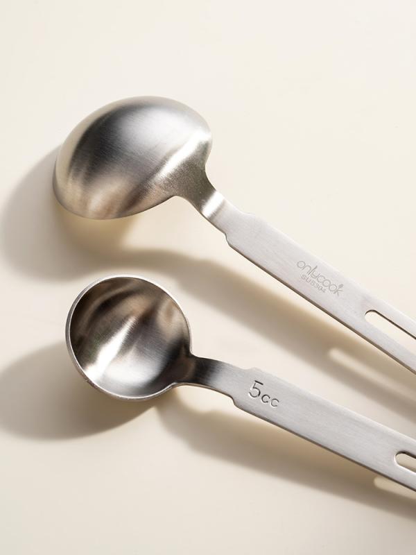 計量スプーン 304ステンレス製 長柄 小さじ 定量 粉ミルク コーヒー豆 調味料 小麦粉 ベーキング 料理 ..