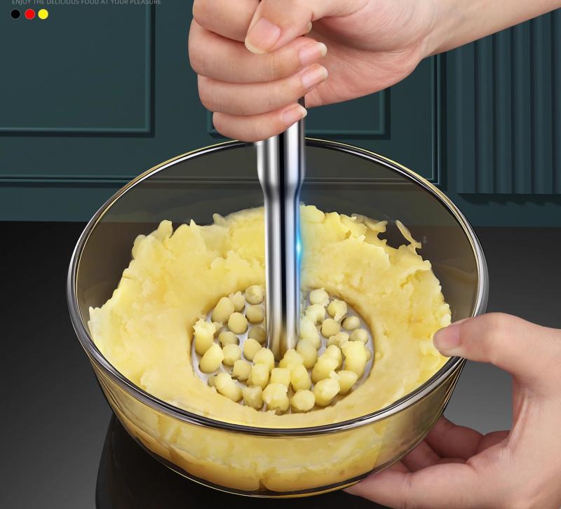 ポテト マッシャー 316L ステンレス製 ポテト 離乳食 山芋 介護食 調理ツール 手動式 耐久性