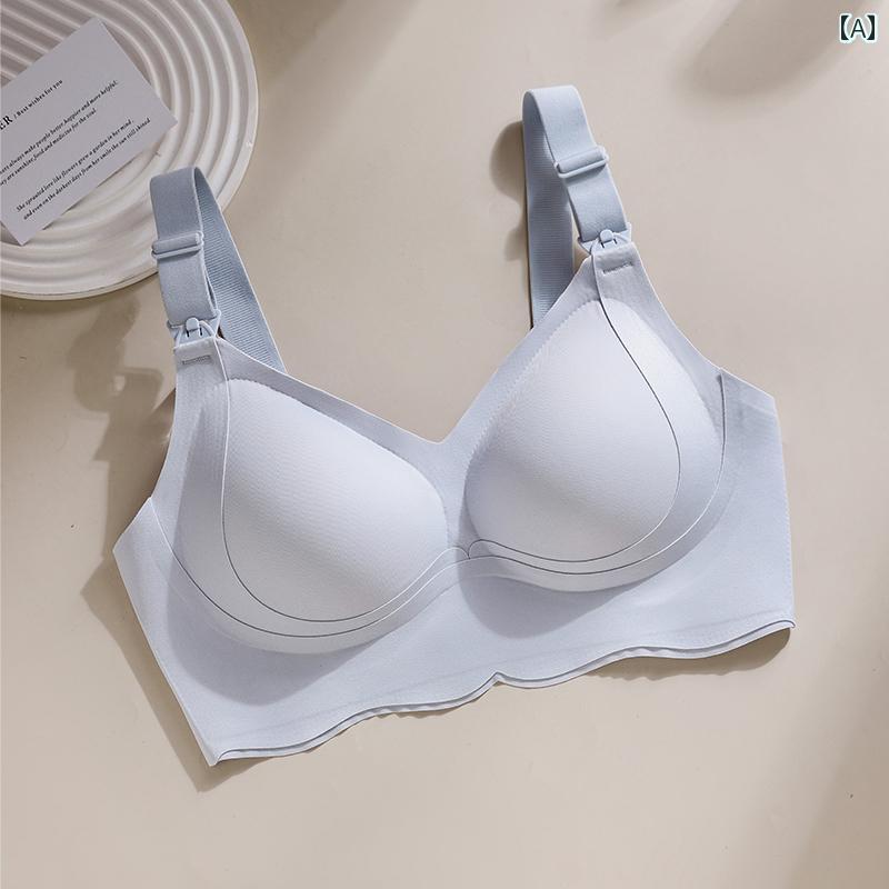 授乳ブラ レディース マタニティ 妊婦 産後 ノンワイヤー フルカップ Vネック 薄手 副乳カバー 垂れ防..