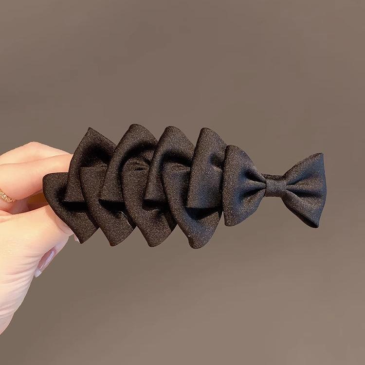 ・スタイル: 日韓風・素材: 布・ヘアアクセサリー種類: 頂クリップ・状態: 新品・カラー: ブラック