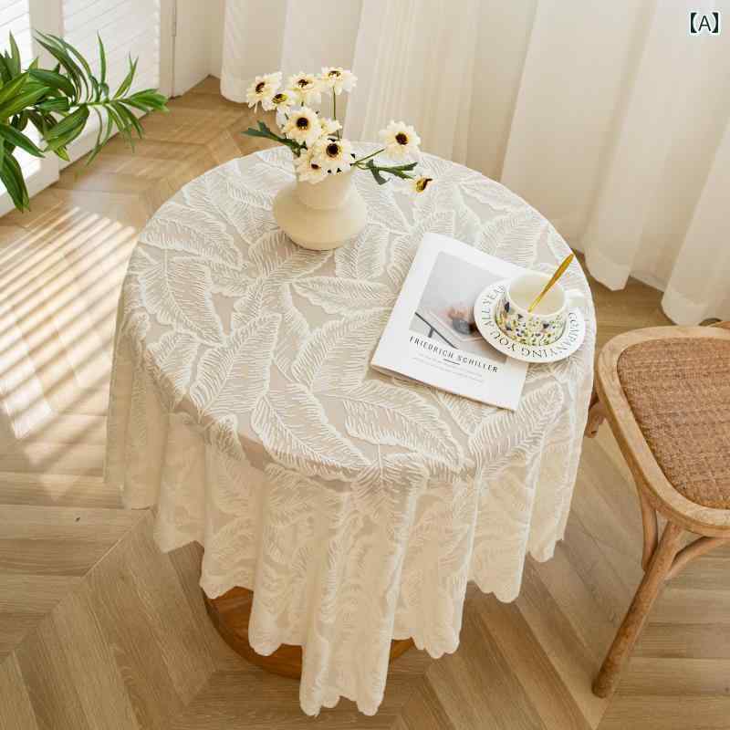 テーブルクロス 綿麻 フレンチスタイル レトロ ヴィンテージ風 カントリー調 レース柄 防塵 テレビボード シューズラック ローテーブル マルチカバー インテリア ダイニング リビング 寝室 模様替え