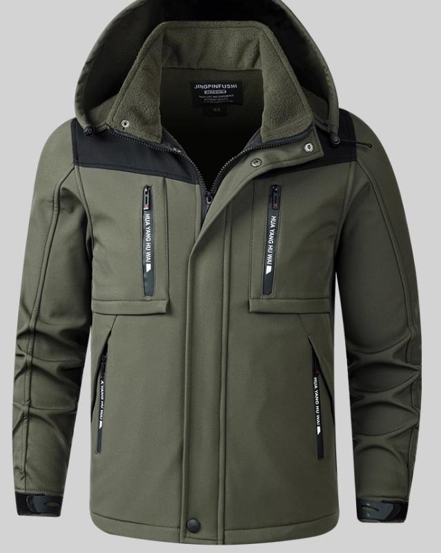 作業服 男性用 裏起毛 厚手 防寒 保温 耐摩耗 作業着 秋冬 防風 防水 アウトドア マウンテンパーカー セットアップ 仕事用 通勤 工場 作業現場 緑 黒 灰