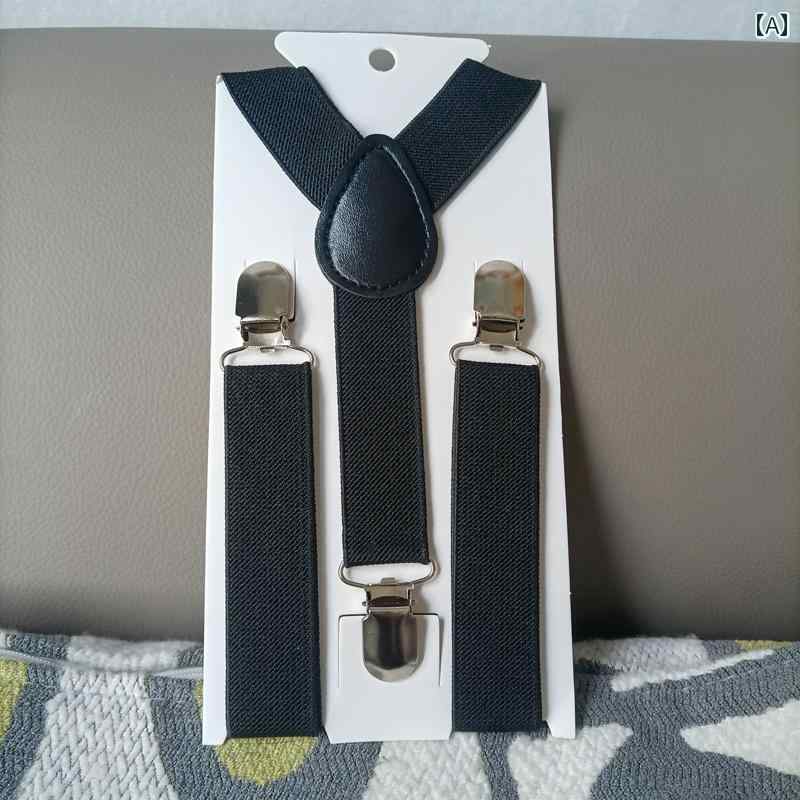 サスペンダー キッズ 男の子 女の子 ベビー ズボン吊り 吊りバンド ゴム 伸縮性 ずり落ち防止 カジュアル フォーマル 発表会 イベント 衣装 普段使い 黒 白 カーキ