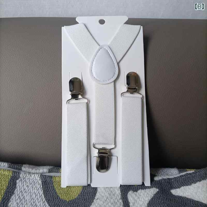 サスペンダー キッズ 男の子 女の子 ベビー ズボン吊り 吊りバンド ゴム 伸縮性 ずり落ち防止 カジュアル フォーマル 発表会 イベント 衣装 普段使い 黒 白 カーキ