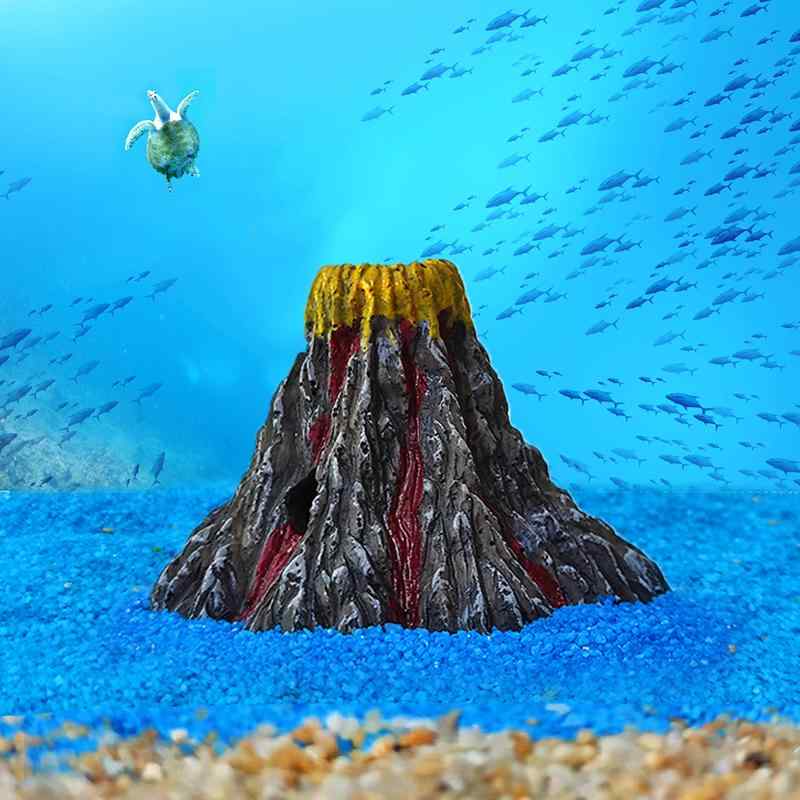 模型 子供 リアルなミニ火山 樹脂製 置物 マイクロ景観 盆栽 アクアリウム 水槽 レイアウト DIY ジオラマ 海底装飾 オブジェ 庭園 観賞用