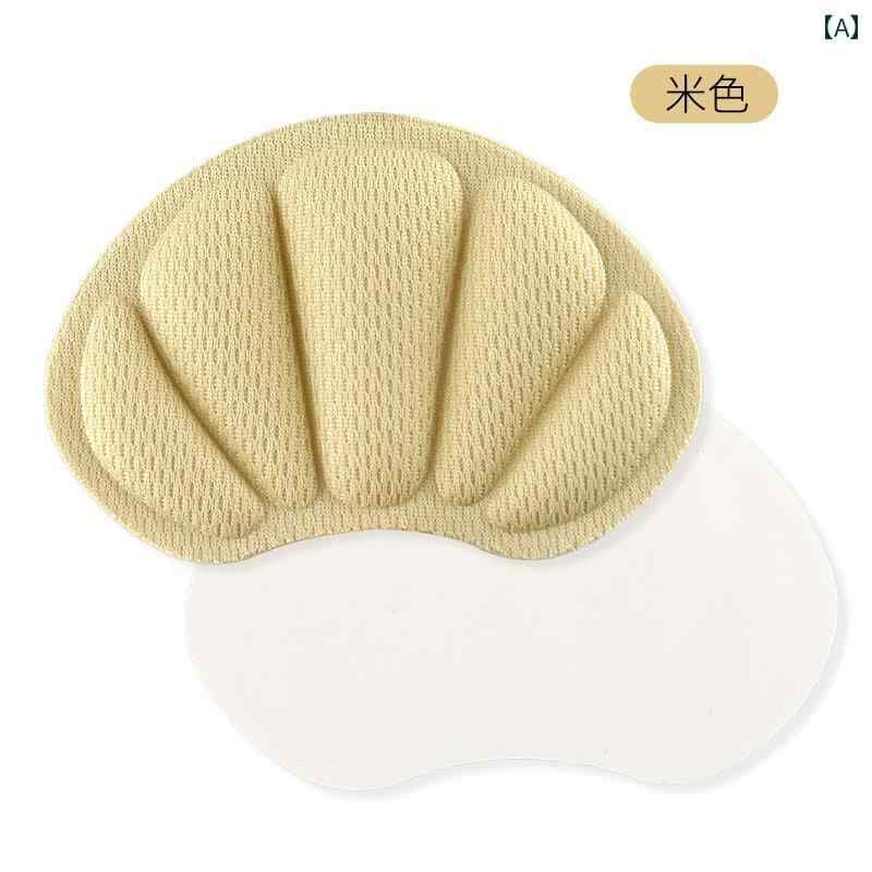 かかとパッド メンズ レディース 靴擦れ防止 脱げ防止 サイズ調整 インソール クッション 扇型 目立たない スニーカー パンプス ビジネスシューズ ベージュ ライトグレー ブラック