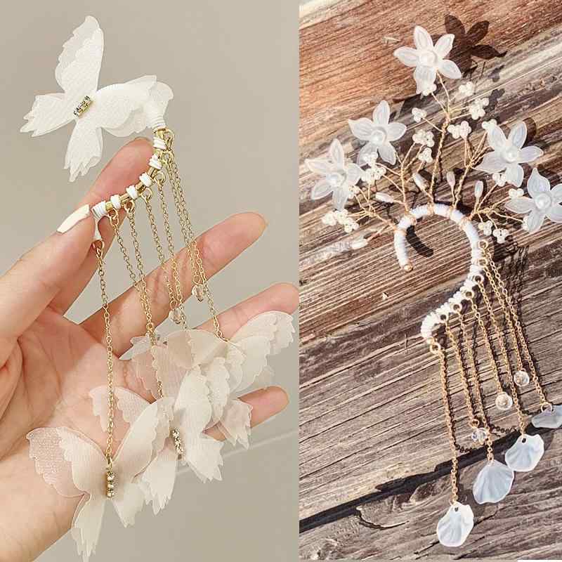 アクセサリー 変色防止合金 多孔 イヤーフック ピアスフック 耳掛け DIY ハンドメイド 手作り 和風 古風 漢服 簪 髪飾り かんざし ヘアアクセサリー パーツ 材料 部品 金 KCゴールド 銀