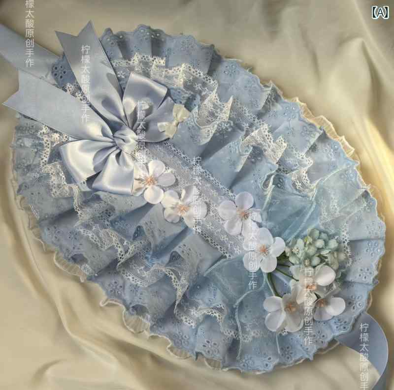 髪飾り レディース ロリータ 麦わら帽子 カチューシャ リボン レース 和洋折衷 手作り 春夏 ヘアバンド..