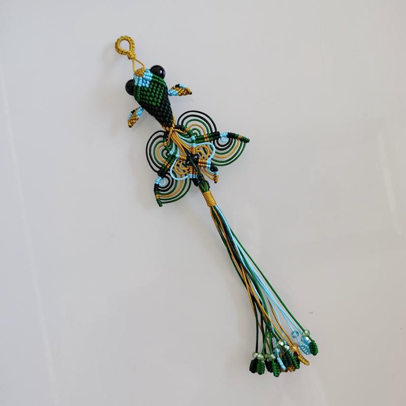 飾り 中国結び 金魚 タッセル 手編み ハンドメイド レトロ アンティーク調 襟飾り 和装小物 着物 浴衣 帯飾り アクセサリー マルチカラー プレゼント