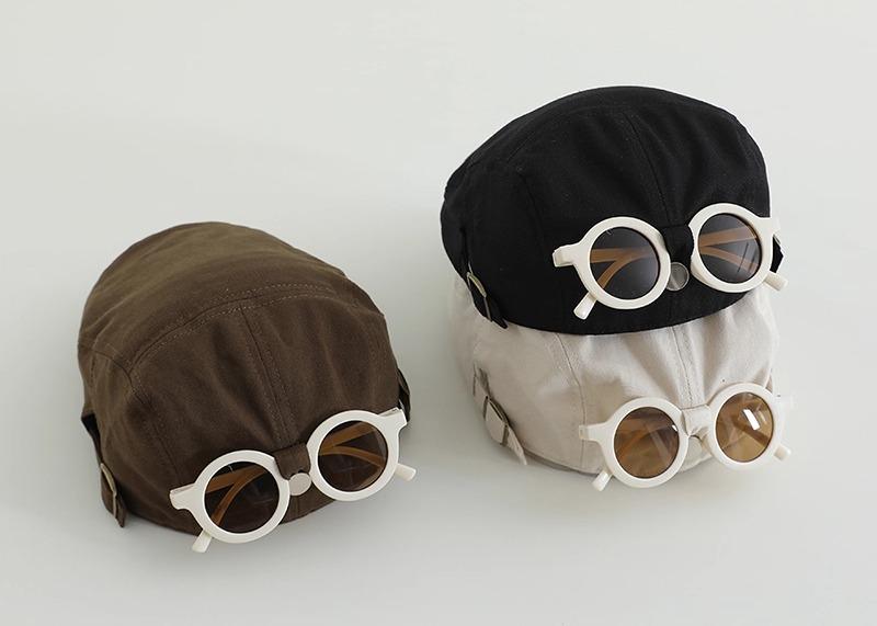 帽子 キッズ 男の子 女の子 ベビー サングラス キャップ ベレー帽 ハンチング帽 薄手 日よけ 春夏 アウ..