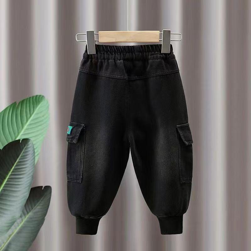 ["・素材: デニム・パンツシルエット: ワイドパンツ・ウエストタイプ: ミドルウエスト・パンツ丈: ロング丈・開閉部分: ゴムウエスト・生地加工: ウォッシュ加工・対象年齢: 9ヶ月、12ヶ月、18ヶ月、2歳、3歳、4歳、5歳、...