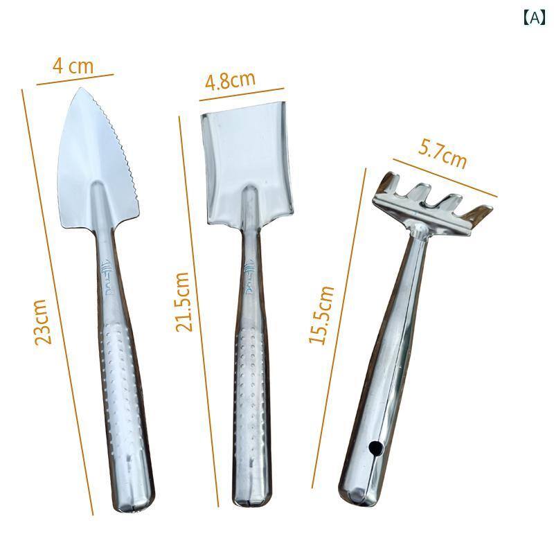 園芸用品 厚手 ステンレス製 小型シャベル ミニスコップ 家庭用 ガーデニング 花植...