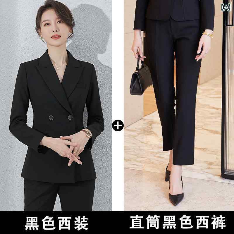 セットアップ レディース 高身長向け ビジネス オフィス 通勤 春夏 ジャケット フレアパンツ ツーピース ストレッチ 伸縮性 きれいめ 上品 ホワイト ブラック 2