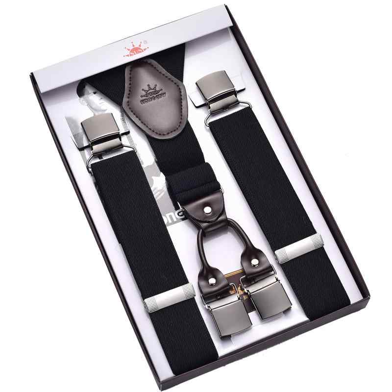 サスペンダー メンズ 男性用 強力 幅広 布製 伸縮性 ゴムバンド 合金クリップ 大人 シニア ビジネス スラックス スーツ 大きいサイズ ゆったり フォーマル カジュアル 吊りバンド