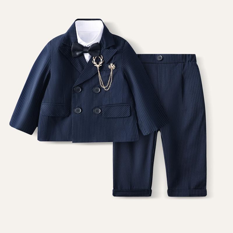 ベスト 男の子 キッズ フォーマルスーツ 礼服 セットアップ ブリティッシュ 英国風 結婚式 フラワーボ..