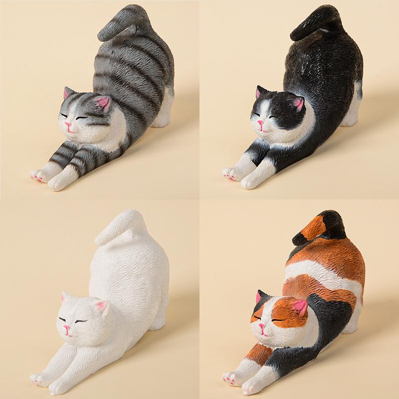 楽天市場】猫の置物 伸びの通販