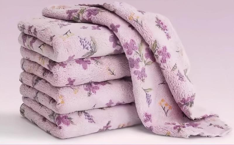 キッチンクロス ふきん 台拭き 食器洗い サンゴフリース 厚手 高吸水 速乾 油汚れ 水回り 家庭用 掃除用 クリーニングクロス 多機能 万能 便利グッズ ライラック イエロー ピンク