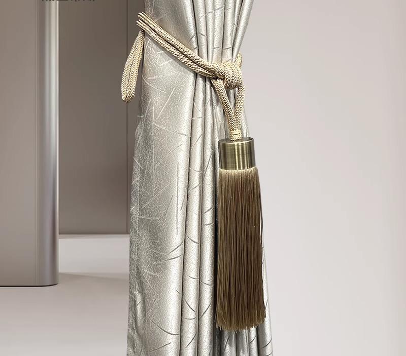 カーテンタッセル 北欧 シンプル フリンジ ボール カーテンバンド デザイナー厳選 モデルルーム インテ..