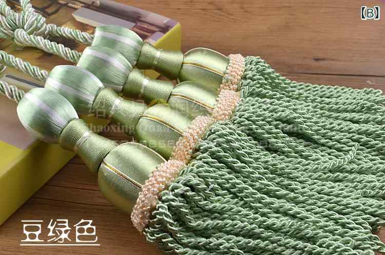 カーテンアクセサリー ヨーロピアン タッセルボール フック 結束用 タイロープ 壁掛け 窓装飾 インテリ..