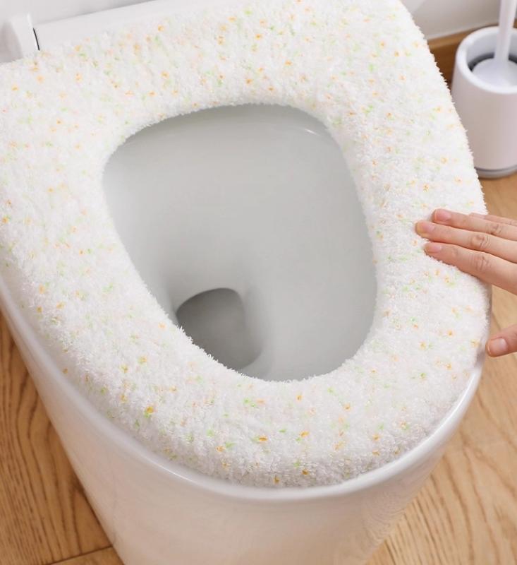 便座カバー メンズ レディース 家庭用 オールシーズン 裏起毛 厚手 ふわふわ フリース ボア かわいい ..