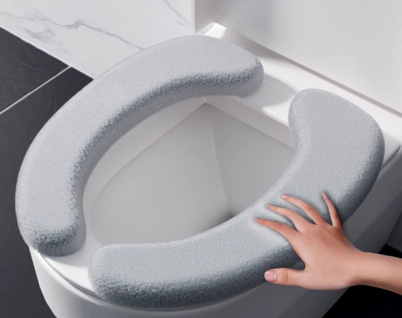 ・主な素材: フリース・スタイル: 北欧風・数量: 1個・柄: 無地・カラー展開: グレー、ダークグリーン、グリーン、ピンク・サイズ展開: L、S・タイプ: 貼り付け式便座カバー