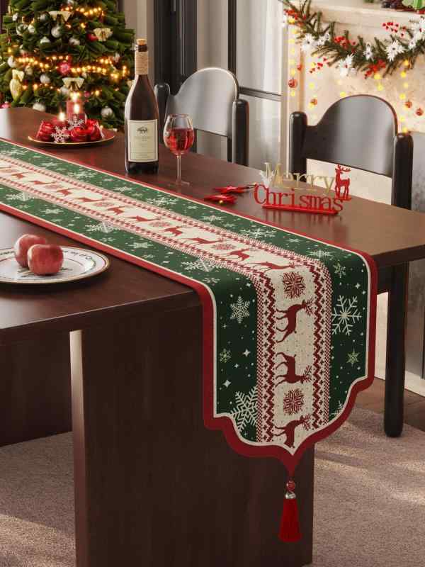 テーブルランナー クリスマス お祝い パーティー イベント 長方形 ダイニングテーブル リビング コーヒ..