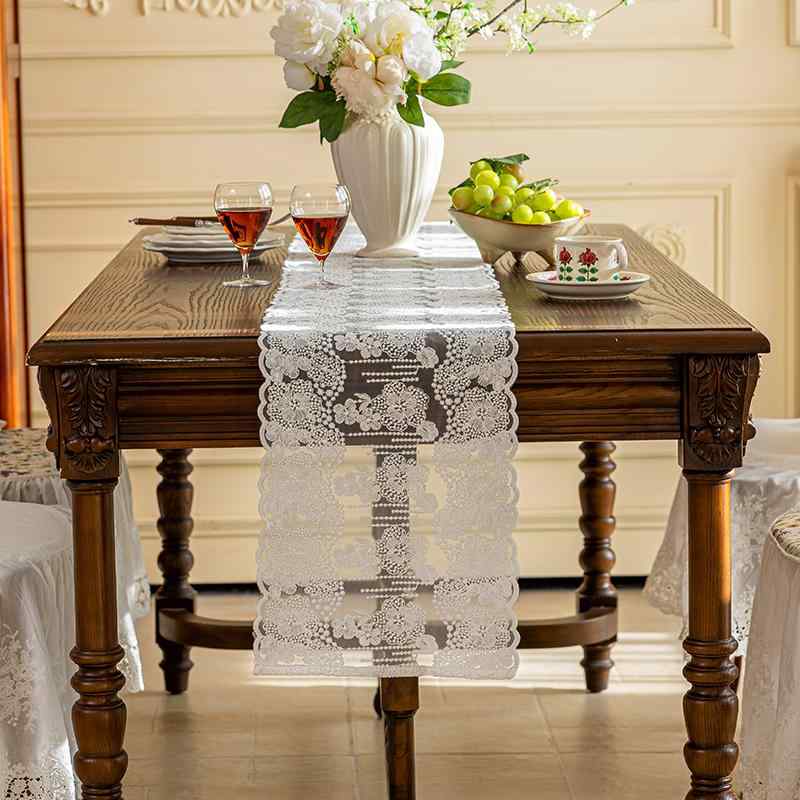 テーブルランナー テーブルセンター フレンチ レース ヨーロピアン ヨーロピアン風 エレガント 防水 テ..