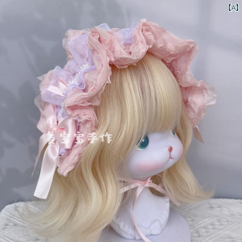 ヘッドドレス レディース ロリータ ロリィタファッション 里霧詩の春 ヘアバンド カチューシャ 髪飾り ..