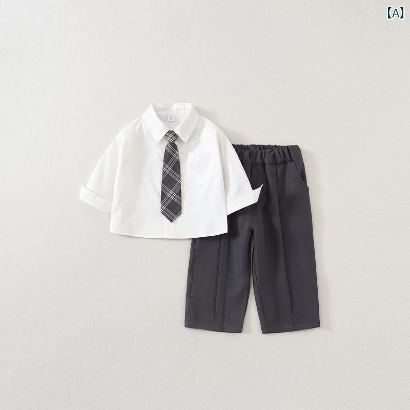 スーツ キッズ 男の子 礼服 フォーマルウェア スリーピース 学院風 スリムフィット 刺繡 ポロ襟 結婚式..