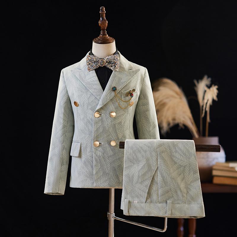 スーツ 男の子 キッズ フォーマル セットアップ 長袖 ストライプ 結婚式 リングボーイ 司会者 ピアノ発..