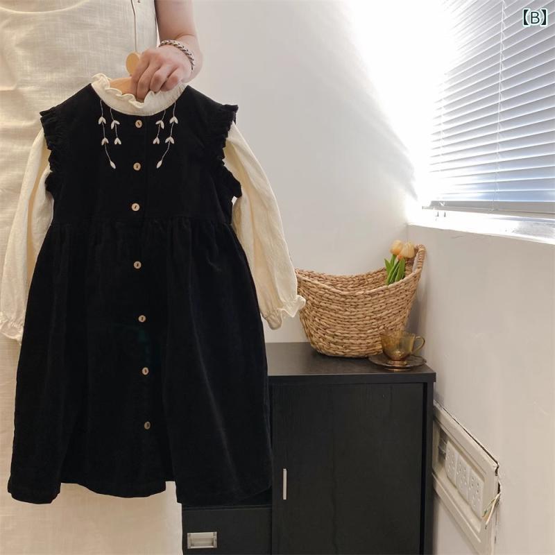ワンピース 女の子 子供服 キッズ 韓国 レトロ おしゃれ かわいい 姫系 プリンセス...