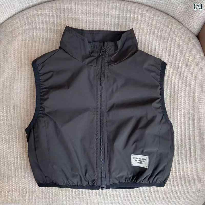 ベスト 男の子 女の子 春物 アウター カジュアル おしゃれ ベビー キッズ 子供服 チョッキ ジレ 通園 ..