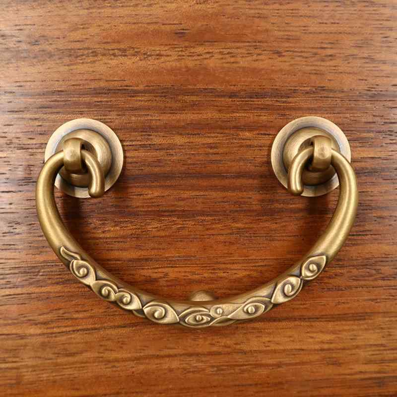 取っ手 真鍮製 レトロ クラウド形 表面実装 ハンドル 引き出し クローゼット キャビネット ドア用 家具..